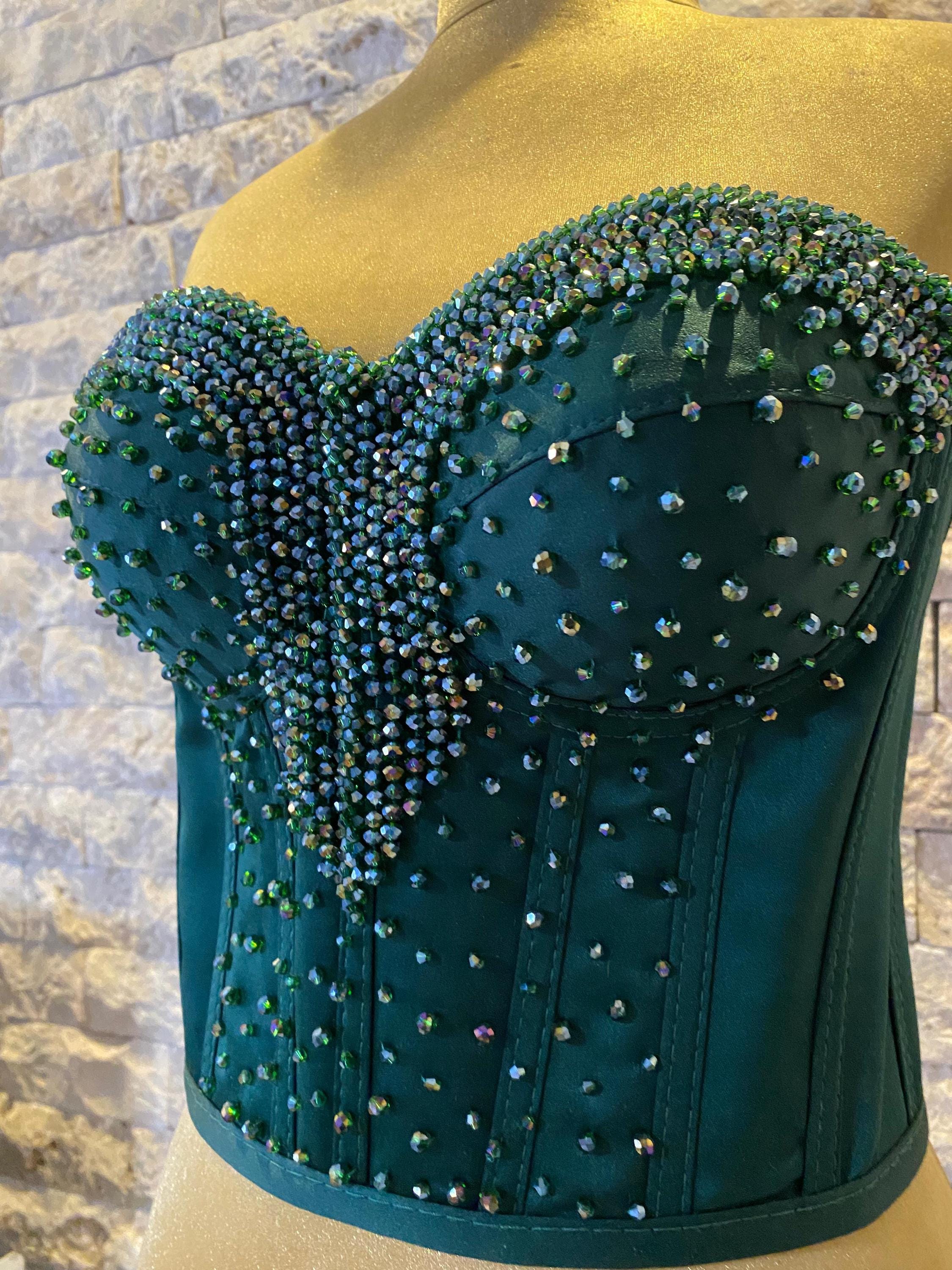 frozen anna green dress pattern Christina Aguilera Moss Green Off-shoulder Prom Dress in Burlesque main image 0