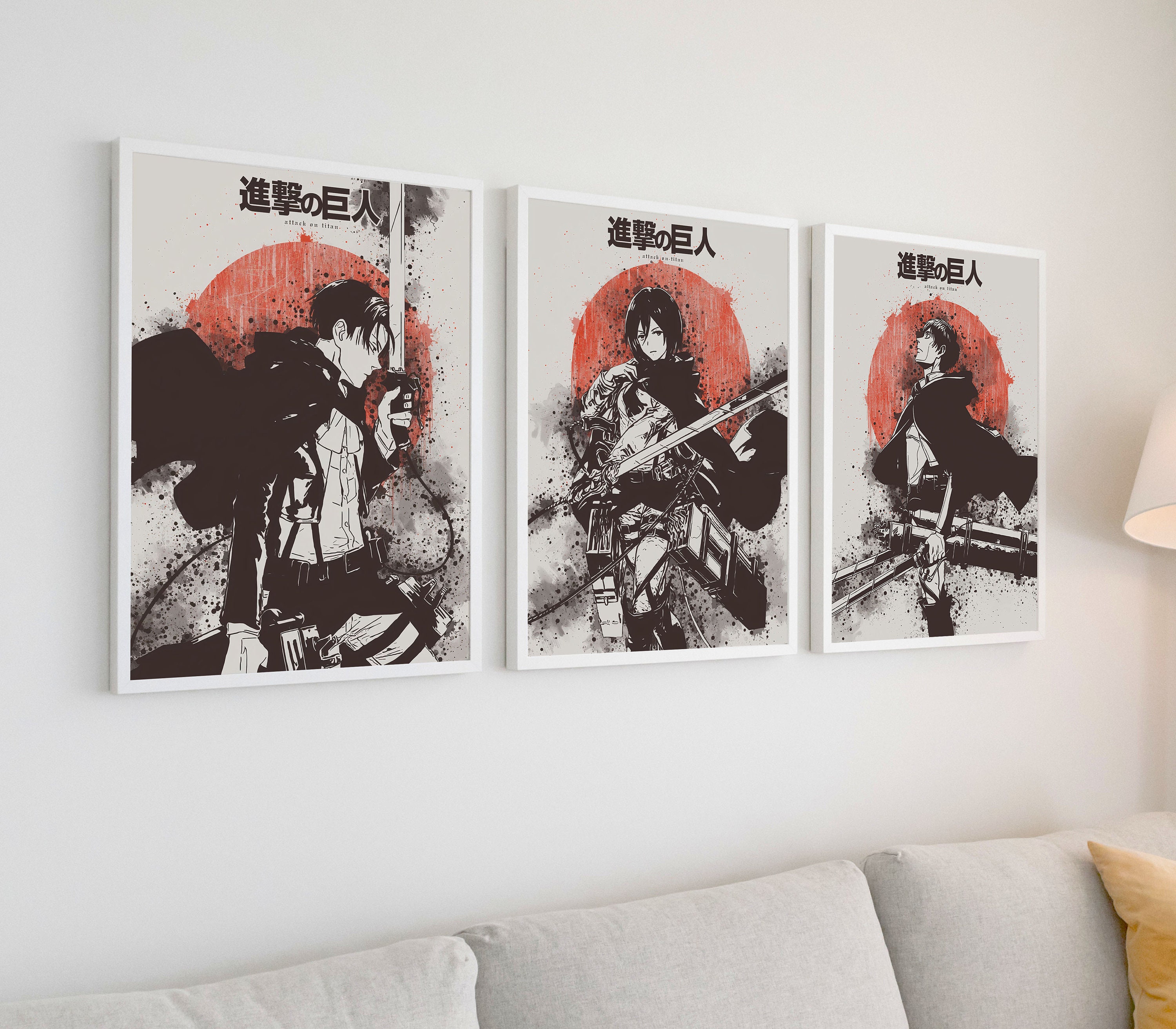 Attack on Titan Wall Tapestry Etsy Canada