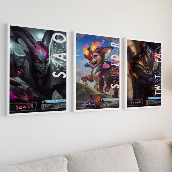 Shaco League of Legends Poster Etsy