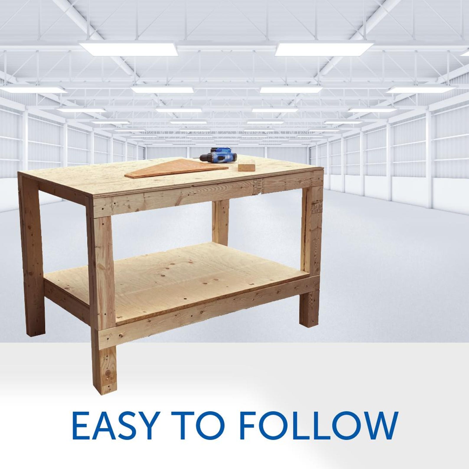 Easy to Follow DIY Workbench Guide | Simple Work Table | Digital ...