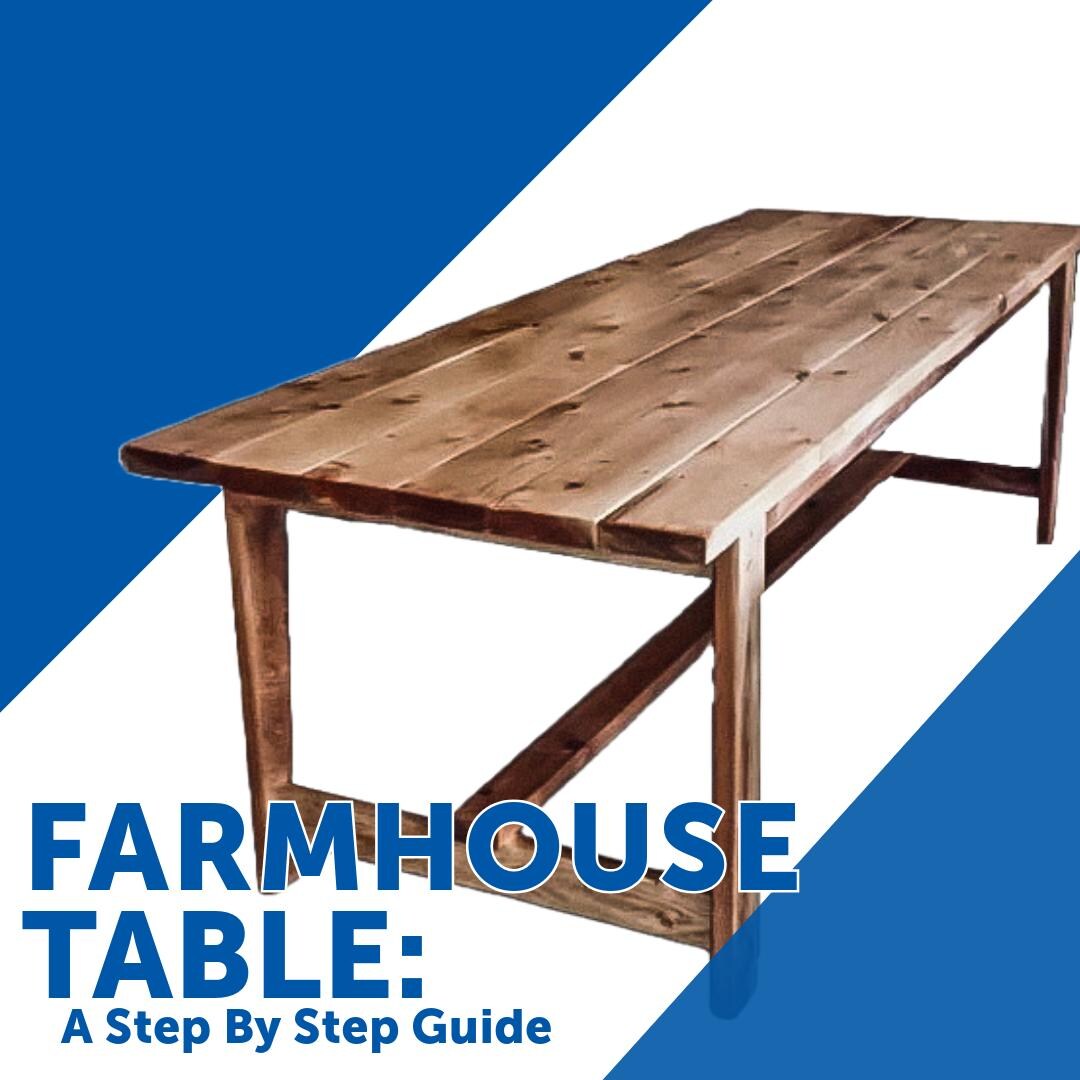 Easy to Follow Farmhouse Table | DIY Kitchen Table | Digital Download ...