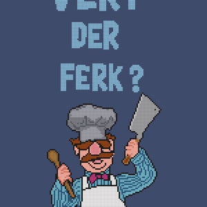 Funny Cross Stitch- Swedish Chef