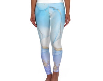 High Waisted Marble Leggings