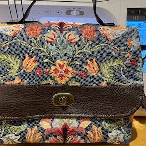 Tapestry satchel