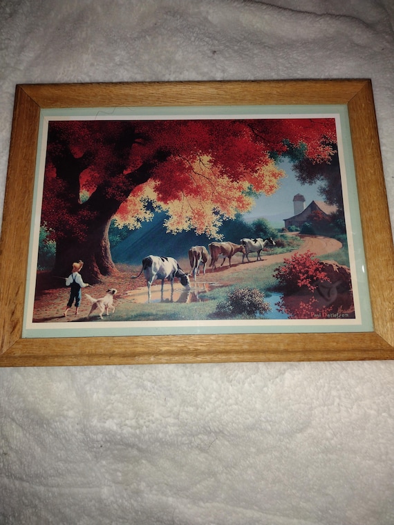 Paul Detlefsen絵画 PAUL DETLEFSEN Framed Print Spring Blossoms Young Couple