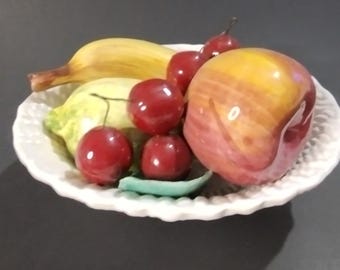 Vintage Made in Italy MCM Bassano Italy Fruit Bowl Capodimonte