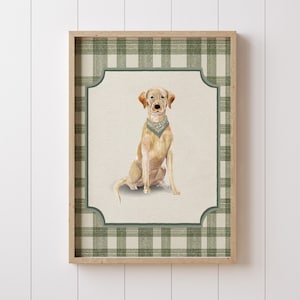 Golden Retriever Nursery Print Decor Puppy Wall Art Boy Room Decor Digital Download Watercolor Dog Nursery Prints Baby Shower gift Printable