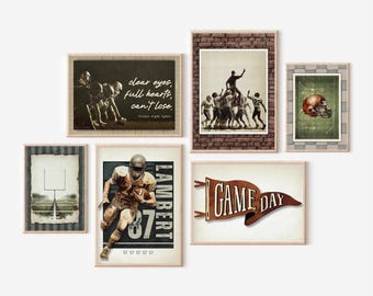 Football Nursery Decor Wall Art | Sports Nursery Print | Boys Football Bedroom Decor | Football Theme Nursery | Kids Room Football Gallery t