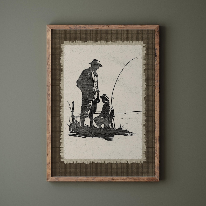 Fishing Hunting Woodland Wall Art Deer and Duck Nature Themed Prints Boys Room Adventure Awaits Hunting Dog Nature Wild Life Boys Prints image 7