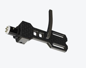 Carbon Fiber SME Headshell with Mounting Bracket for Turntables