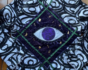 Upcycled Eye festival jacket - medium