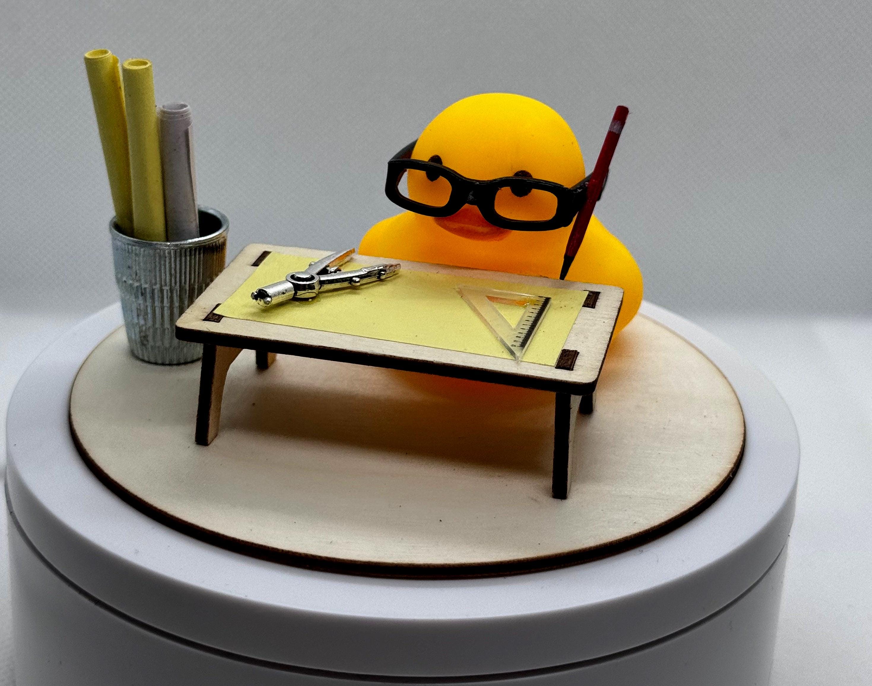 Architect Rubber Duck: A Blueprint-inspired Duck for Architects