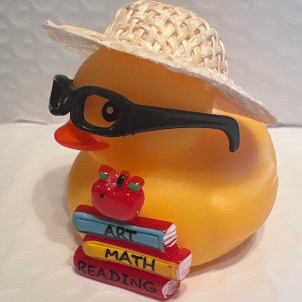 Dashboard duck yellow themed rubber duck ducks teacher school gift, student, online learning