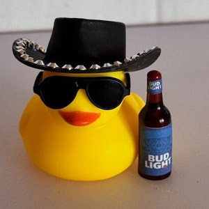 Tipsy Duck, Personalized Rubber Duck Gift, Dashboard accessory, Custom Beer gift