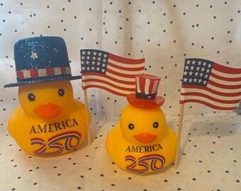 250 years of freedom! Patriotic Duck, Forth of July Ducks.