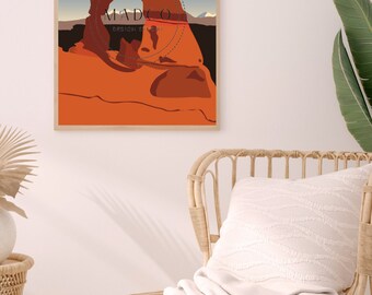 Parque Nacional dos Arcos - Arte de Parede com Pôster em Arco Delicado