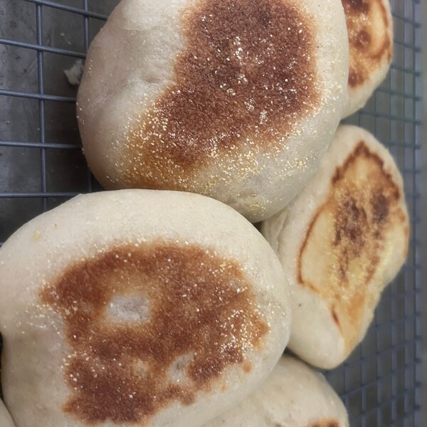 Easy English Muffin Recipe with Active Sourdough Starter