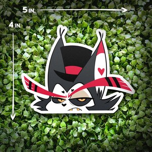 Peeper Window Sticker Husk Peeker Car Window Sticker Hazbin Hotel Peeper Waterproof Decal ...
