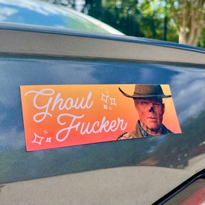 Fallout Ghoul Car Sticker - Fallout Series Walton Goggins Ghoul Sticker - The Ghoul Fallout Car Bumper Sticker - Fallout Show Bumper Sticker