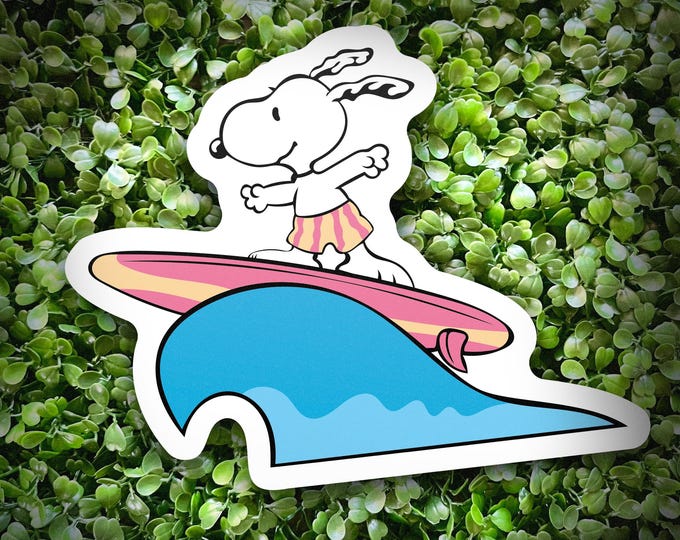 Snoopy Pool Sticker Peanuts Inspired Snoopy joe Cool Clear Vinyl Sticker - Etsy