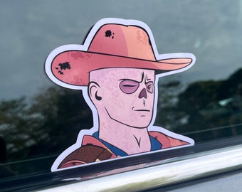 The Ghoul Fallout Show Sticker - Fallout Series Sticker Ghoul - Walton Goggins Ghoul Sticker - Fallout Series Ghoul Car Window Sticker