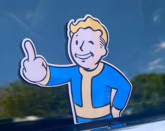 Vault Boy Funny Sticker - Fallout Series Vault Boy Sticker - Fallout Games Laptop Sticker - Vault-Tec Mascot Decal - Fallout Series Sticker