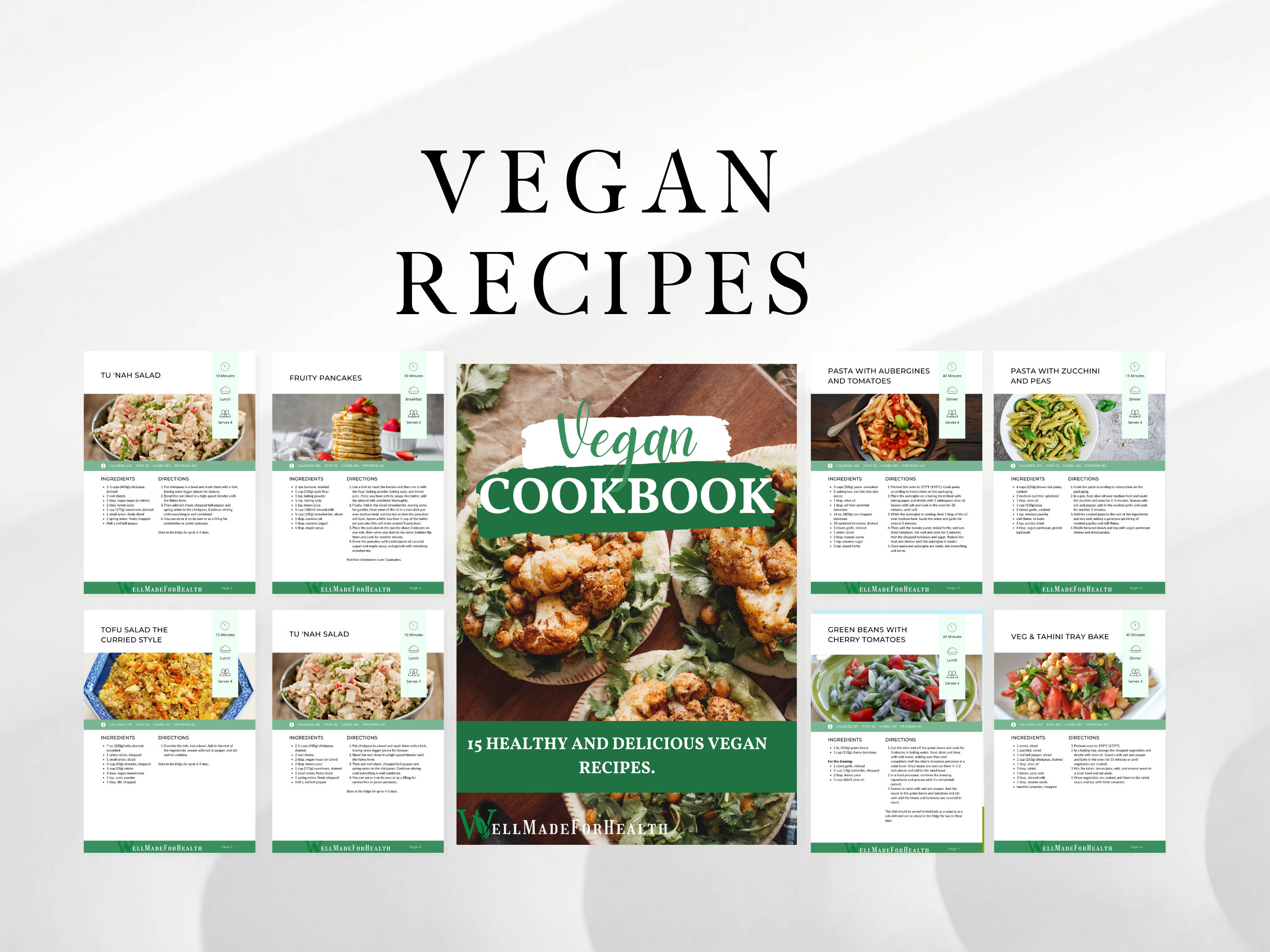 Vegan Cookbook Plant Based Recipes, Meatless Meals, Healthy Cooking Ideas, Easy Vegan Dishes, Delicious Plant Powered Vegetarian Diet Plan
