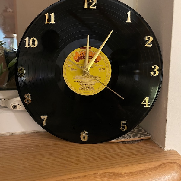 Disque vinyle horloge