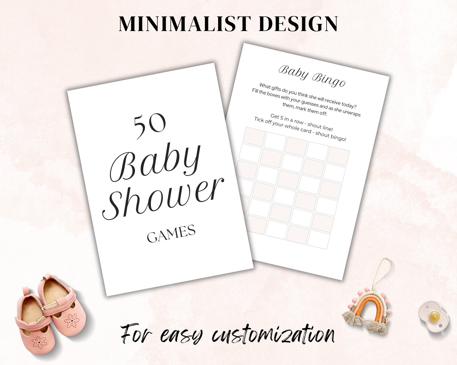 50 PLR BABY SHOWER Games, Baby Shower Games to Resell, Canva Template ...