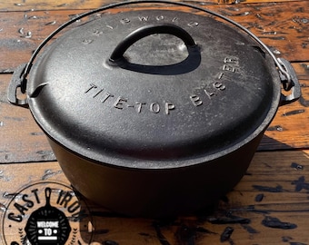 Rare! Griswold #8 Small Block Logo Hinged Lid Cast Iron