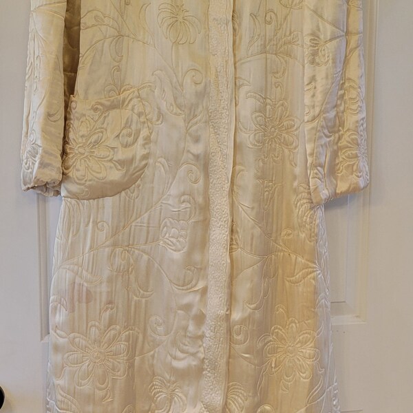 Vintage Satin Robe - Etsy