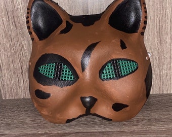 Brown Tabby Cat Therian/Quadrobics Mask