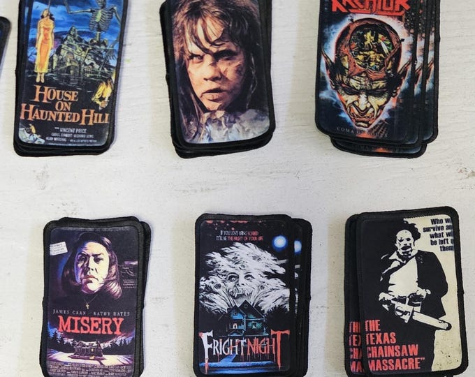 Scary Movie Patch, Horror, Creepy, Patch, Decoration, Flair, Iron On, Sew On