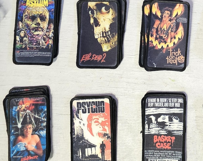 Scary Movie Patch, Horror, Creepy, Patch, Decoration, Flair, Iron On, Sew On