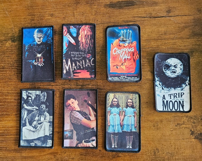 Scary Movie Patch, Horror, Creepy, Patch, Decoration, Flair, Iron On, Sew On