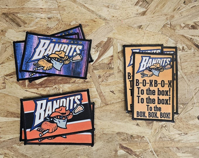 Buffalo, Buffalo Bandits, Lacrosse, Patch, Decoration, Flair, Iron On, Sew On