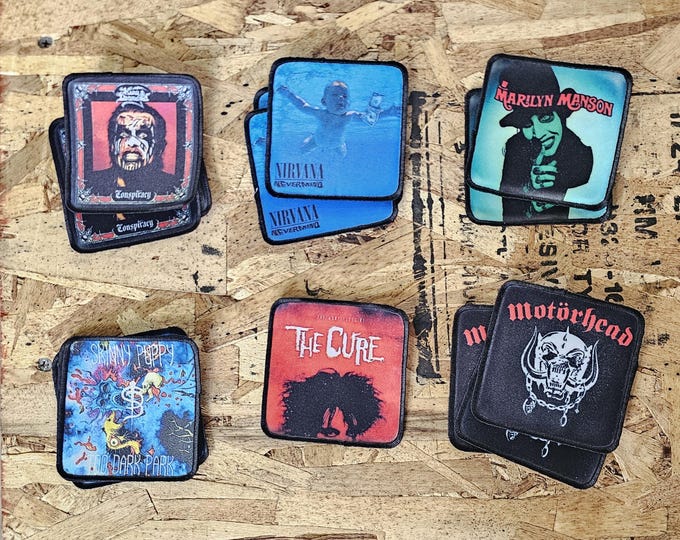 Patch, Nirvana, The Cure, Denim Jacket, Punk, Rock, Patch, Decoration, Flair, Iron On, Sew On