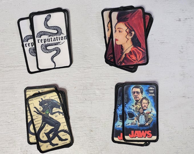 Patch, Reputation, Chappell, Roan, Horror, Punk, Rock, Patch, Decoration, Flair, Iron On, Sew On