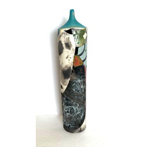 Patrick Shia Crabb Ceramic Clay Shard Vessel Art Raku Vase Signed Numbered 7608