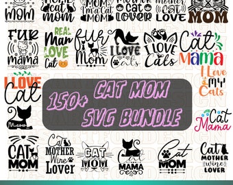 Pacchetto Cat Svg, Amante dei gatti, Mamma gatto Svg, Papà gatto Svg, Signora gatto Svg Png / Gatto Logo SVG PNG Clipart Vector Cricut Cut File