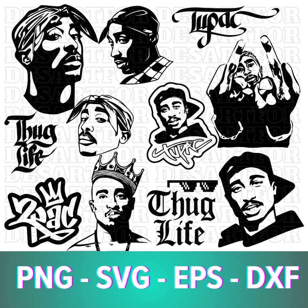 Tupac Shakur Svg, Tupac Shakur Png, Tupac Shakur Vector, Tupac Shakur ...