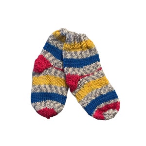 Chaussettes tricotées à la main pour enfants