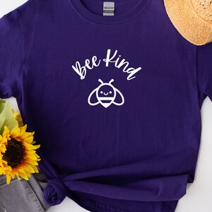 Bee Kind T-Shirt: Inspirational Women&#39;s Shirt with Bee