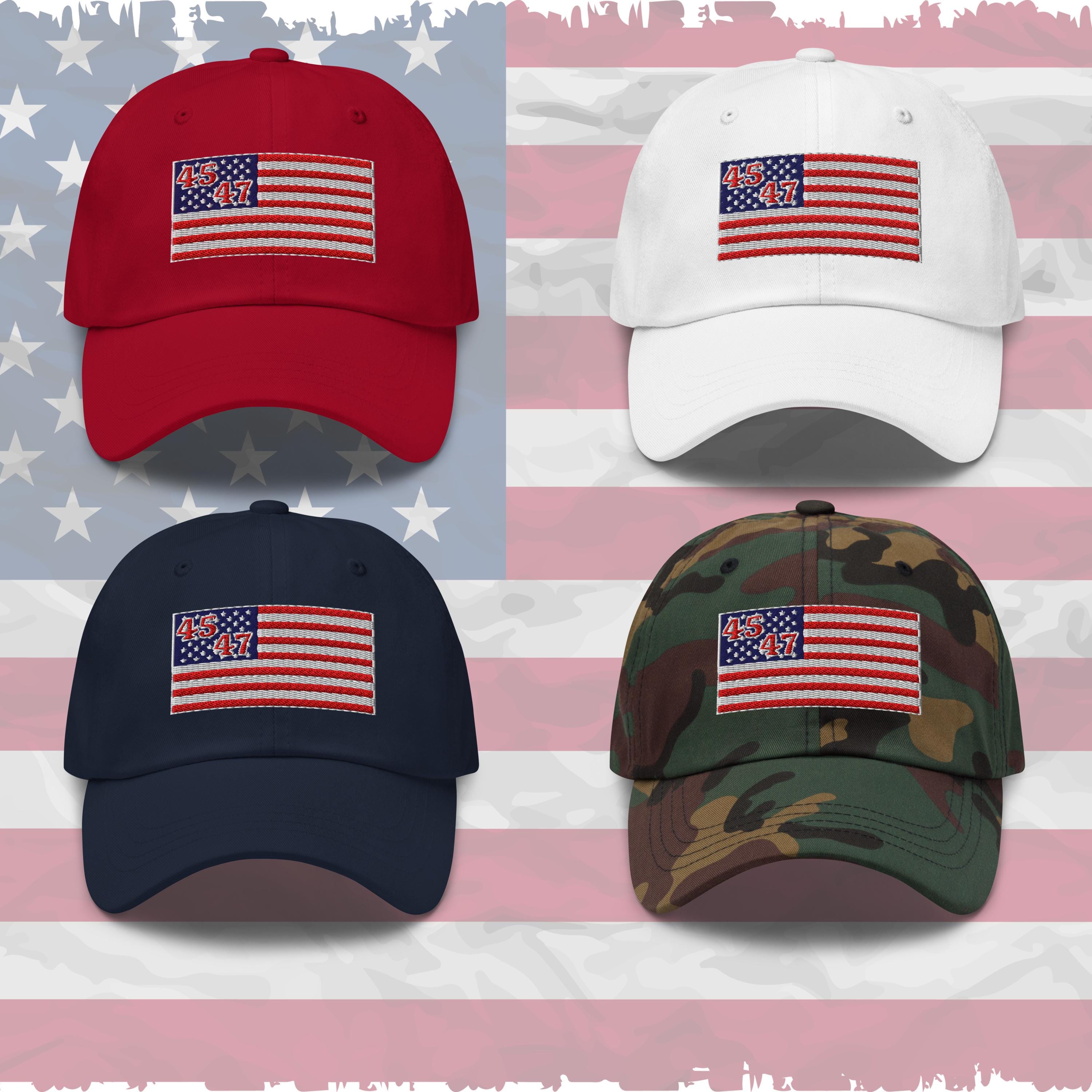 Cappello Da Baseball Trump 2024 Maga Red Hat 45-47 Rendi L'America Di - Foto 8