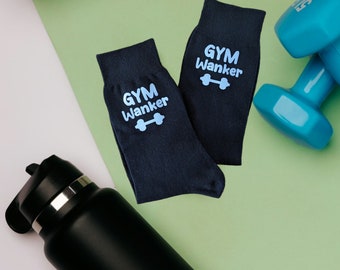 Gym wanker novelty socks | gift for him | gift for her | men's gift birthday socks | funny birthday gift | funny gift for friend