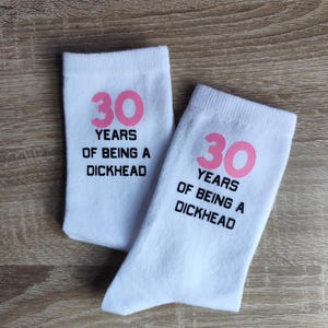 30th Birthday Novelty Socks | Funny Socks | Women's 30th Joke Gift | Gift for Women | Funny 30th Gift | 30th Birthday Joke Present