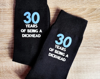 30e verjaardag nieuwigheid sokken eikel sokken grappige sokken 30e heren | Jokecadeau voor mannen | Grappig cadeau 30e cadeau heren Grappig cadeau voor vriend