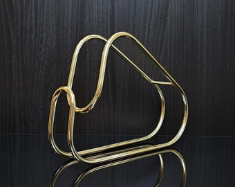 Vintage modernist chrome wine bottle holder, Italy, 1960s.