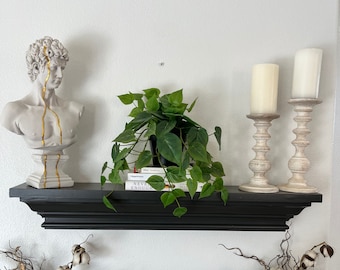 Ornate Crown Molding Floating Shelf, Wall Shelf, Display Shelf, Decorative Shelf, Home Decor, Classic Design, Salon shelf