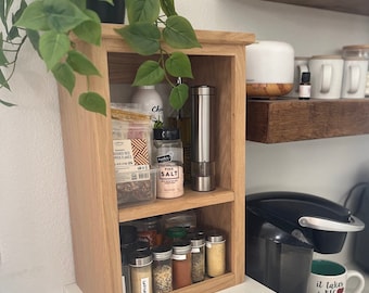 Weiß Eiche Bauernhaus offene Regal Schrank, Holz Lagerung, Wand Einheit Küche Organizer, Holz Bücherregal, Knick Knack Regalschrank